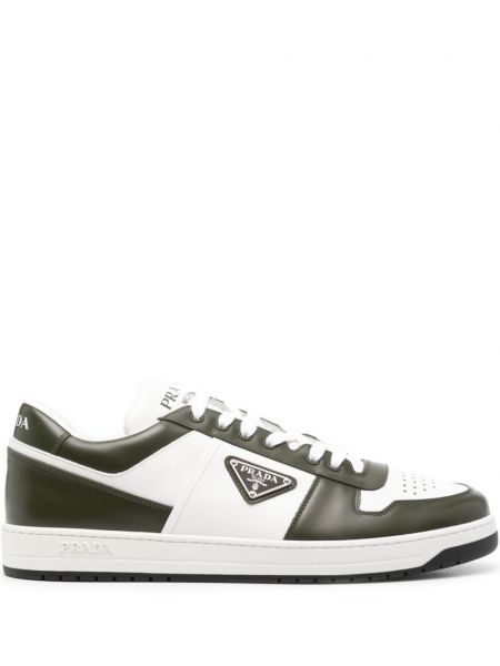 Læder sneakers Prada hvid