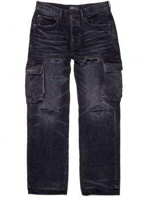 Obnosené džínsy s rovným strihom Purple Brand