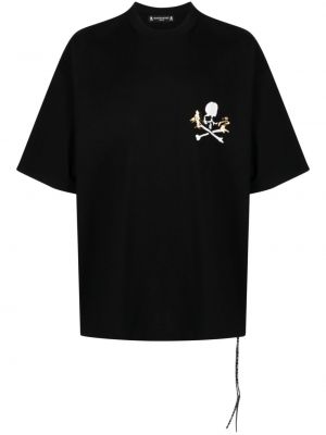 T-shirt en coton à imprimé Mastermind Japan noir