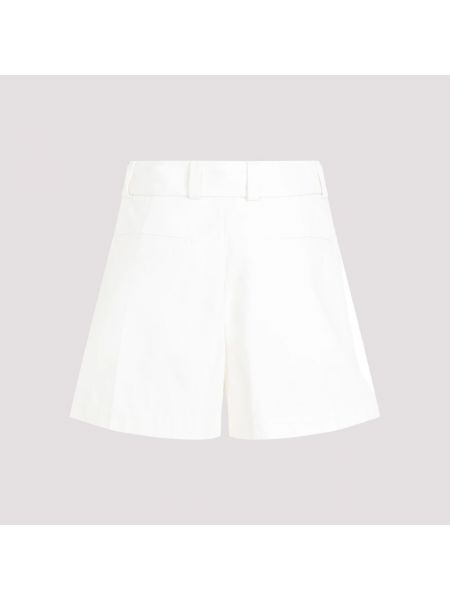 Pantalones cortos de cintura alta Jil Sander blanco