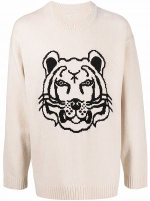 Tigerstripete ull lang genser Kenzo