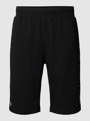 Dzianinowe szorty slim fit Polo Ralph Lauren Underwear czarne
