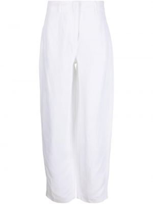 Relaxed панталон Emporio Armani бяло