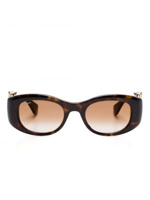 Okulary przeciwsłoneczne Cartier Eyewear brązowe