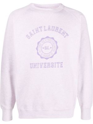 Džemperis bez kapuces Saint Laurent rozā