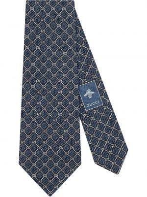 Cravatta a rombi Gucci blu