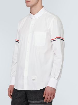 Camicia di cotone Thom Browne bianco