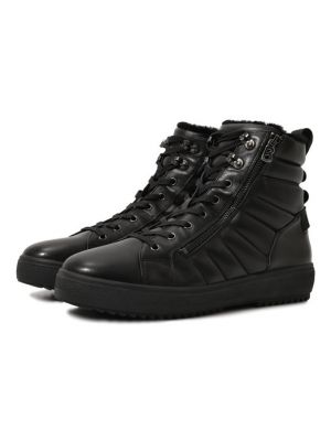 Кожаные ботинки Bogner черные