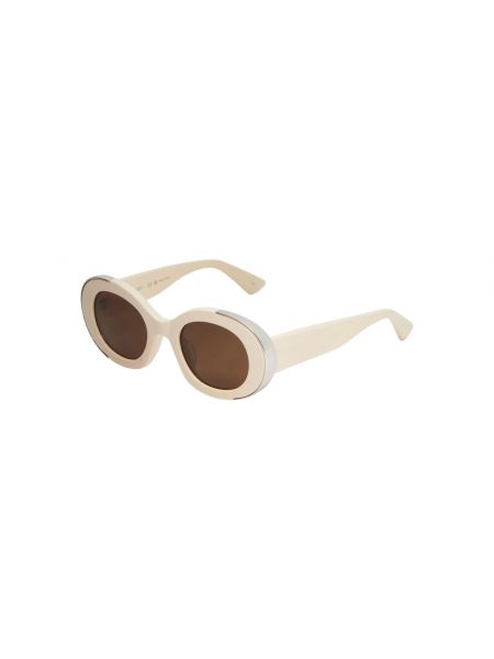 Okulary przeciwsłoneczne Alexander Mcqueen brązowe