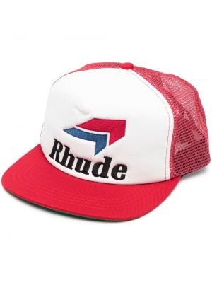 Brodert cap Rhude hvit