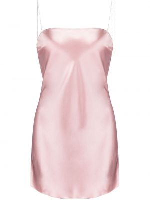 Шелковое платье короткое Fleur Du Mal, розовый