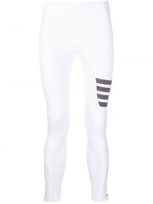 Csíkos leggings nyomtatás Thom Browne fehér
