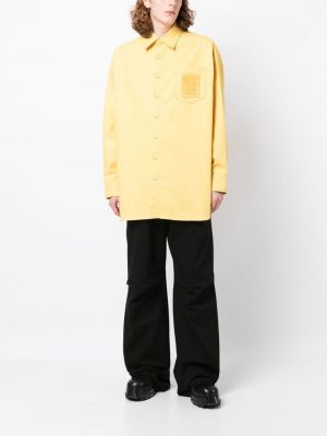 Bavlněná košile Raf Simons žlutá