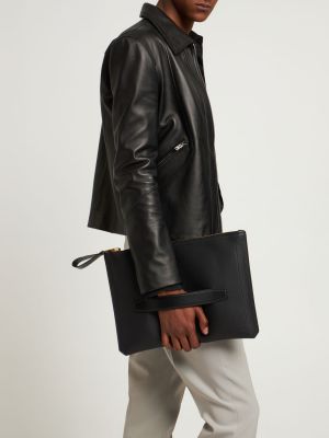 Δερμάτινη τσάντα Tom Ford μαύρο