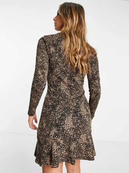 Леопардовое платье мини с принтом свободного кроя Whistles