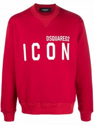 Trykt sweatshirt Dsquared2 rød