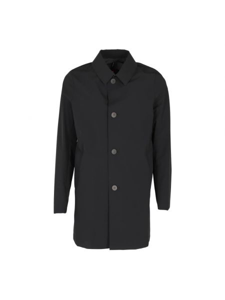 Płaszcz jednorzędowy w miejskim stylu Rrd czarny