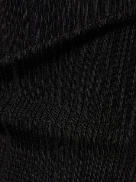 Długa spódnica z wiskozy Self-portrait czarna