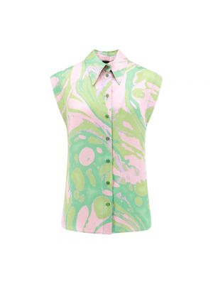 Bluse mit print Pinko grün