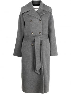 Oversize палто Nanushka сиво