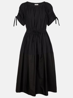 Plisované midi šaty Moncler černé