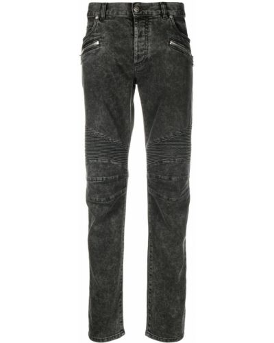 Avsmalnande jeans Balmain svart