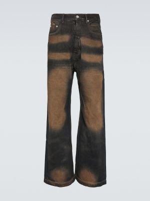 Jeansy relaxed fit Drkshdw By Rick Owens brązowe