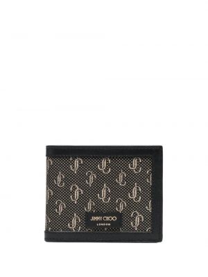 Plissert lommebok Jimmy Choo svart