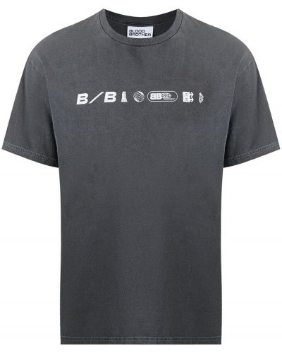Camiseta con estampado Blood Brother gris