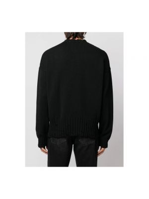 Jersey de algodón de tela jersey de cuello redondo Marni negro