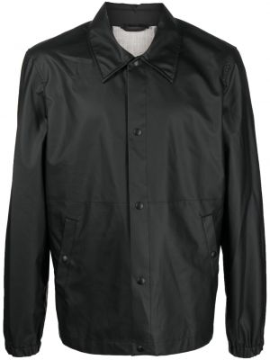 Košile s knoflíky s potiskem Helmut Lang černá