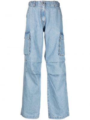 Pantalon cargo avec poches Coperni bleu