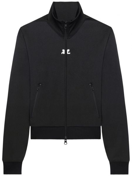 Jachetă lungă din jerseu Courreges negru