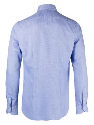 Chemise en coton avec manches longues Xacus bleu