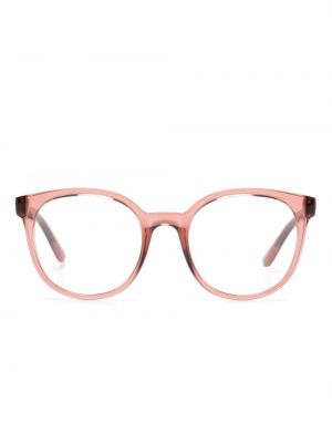 Przezroczyste okulary z nadrukiem Dolce & Gabbana Eyewear różowe