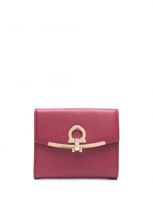 Plissert lommebok Salvatore Ferragamo rosa