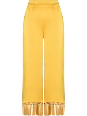 Pantalones con flecos Taller Marmo amarillo