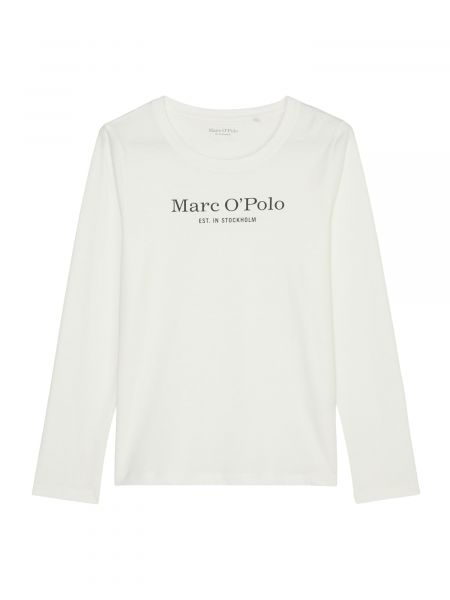 T-shirt manches longues en coton Marc O'polo blanc