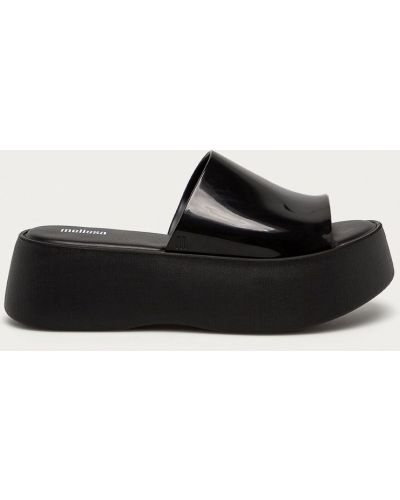 Papuci cu platformă Melissa negru