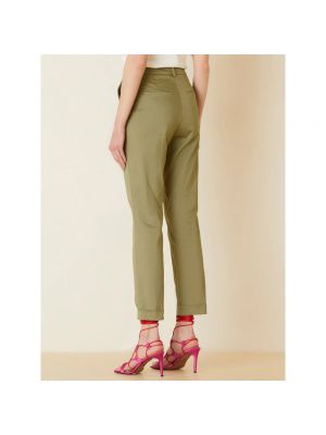 Pantalones de cuero Manila Grace verde