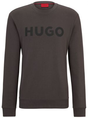 Βαμβακερός φούτερ με σχέδιο Hugo γκρι