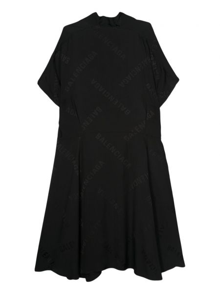 Robe en jacquard Balenciaga noir