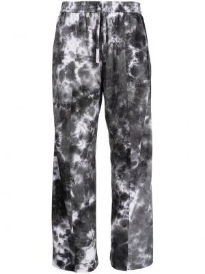 Pantaloni cu imagine cu imprimeu abstract cu croială lejeră Off Duty