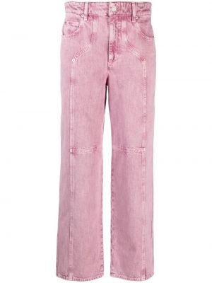 Straight leg jeans Marant étoile rosa