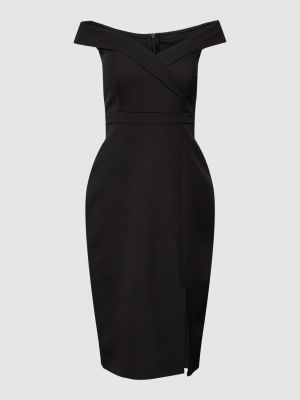 Sukienka koktajlowa w serca Troyden Collection czarna