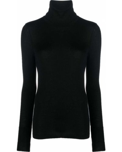 Długi sweter wełniane z długim rękawem Lemaire - сzarny