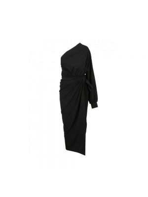 Sukienka koktajlowa bawełniana Balenciaga czarna