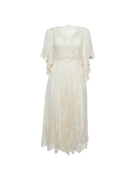 Sukienka koronkowa Dolce & Gabbana Pre-owned biała