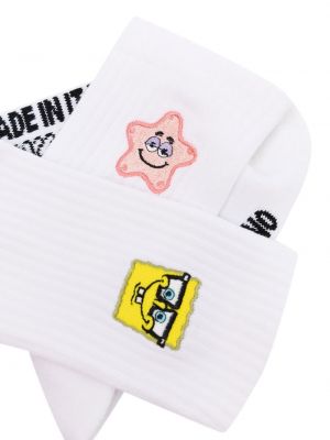 Socken mit stickerei aus baumwoll Gcds weiß