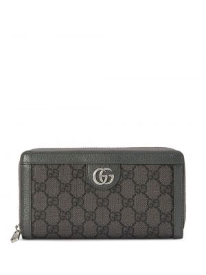 Peňaženka s potlačou Gucci sivá